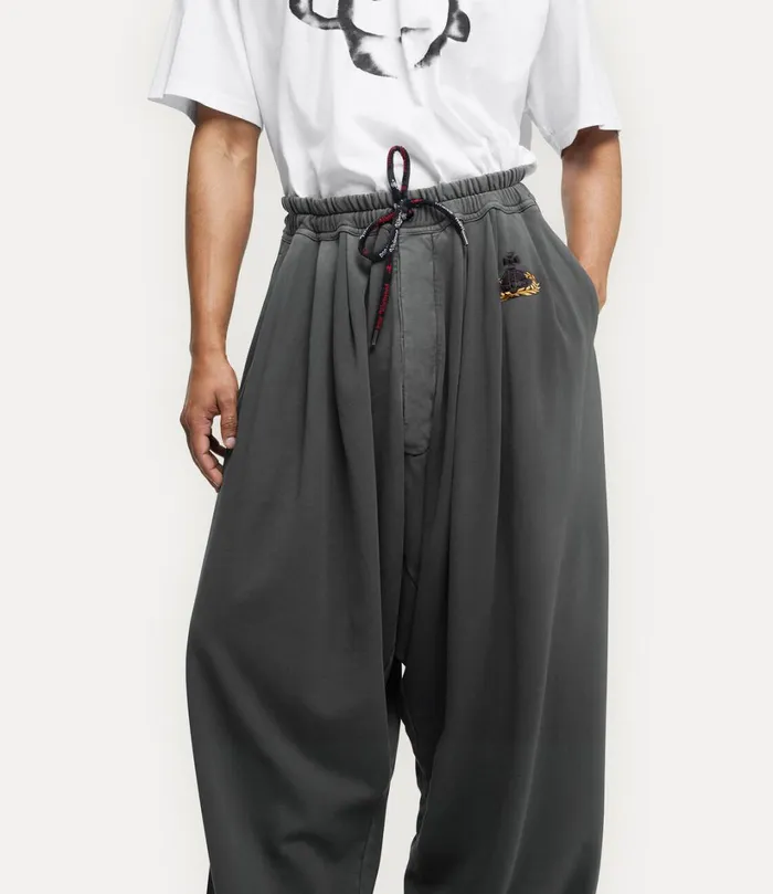 Vivienne Westwood Trousers And Shorts Men Balloon Sweatpants Grey Overdye