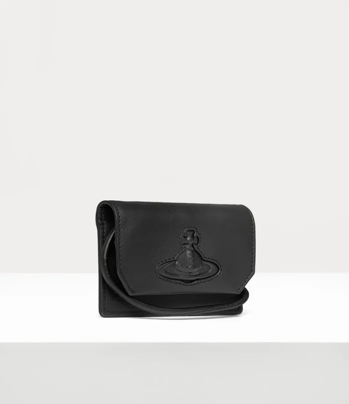 Vivienne Westwood Wallets MenWomen Card Holder With Strap Black