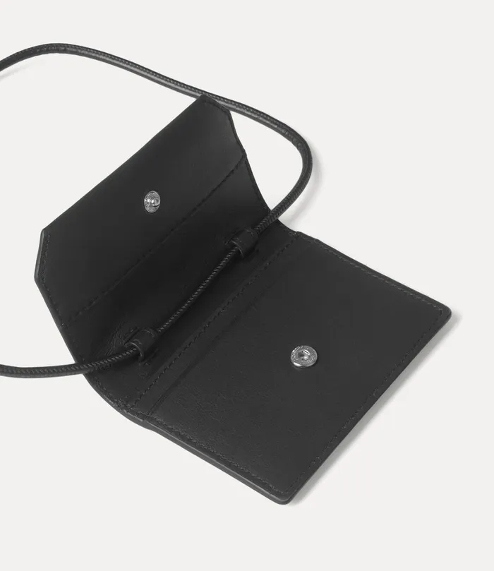 Vivienne Westwood Wallets MenWomen Card Holder With Strap Black