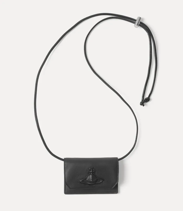 Vivienne Westwood Wallets MenWomen Card Holder With Strap Black