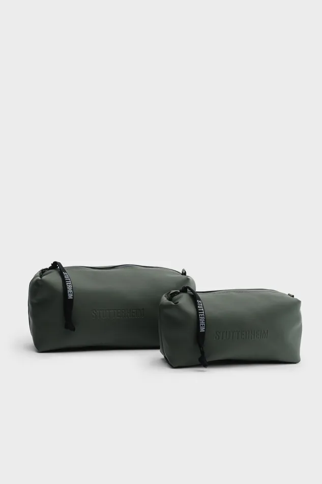 Wash Bags Women Stutterheim Container Small Wash Bag Green