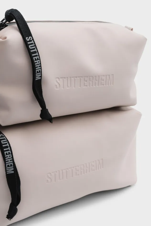 Wash Bags Women Stutterheim Container Small Wash Bag Light Sand