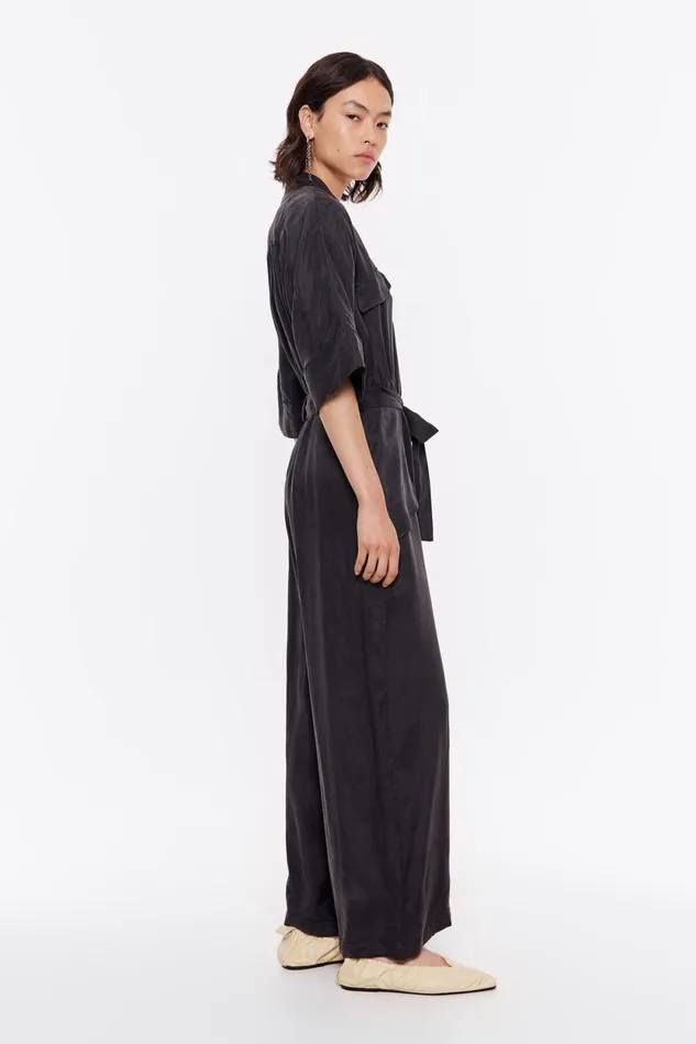Washed Black Cargo Jumpsuit Washed Black Women Bimba Y Lola Dresses And Jumpsuits Washed Black Cargo Jumpsuit Washed Black Women Bimba Y Lola Dresses And Jumpsuits