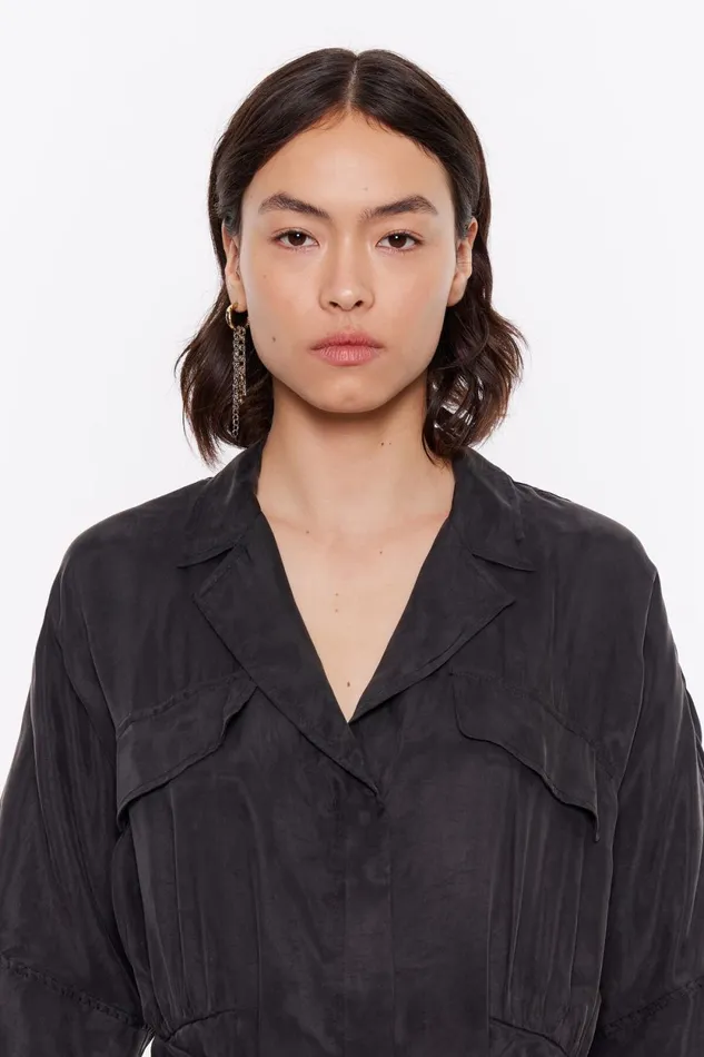 Washed Black Cargo Jumpsuit Washed Black Women Bimba Y Lola Dresses And Jumpsuits Washed Black Cargo Jumpsuit Washed Black Women Bimba Y Lola Dresses And Jumpsuits