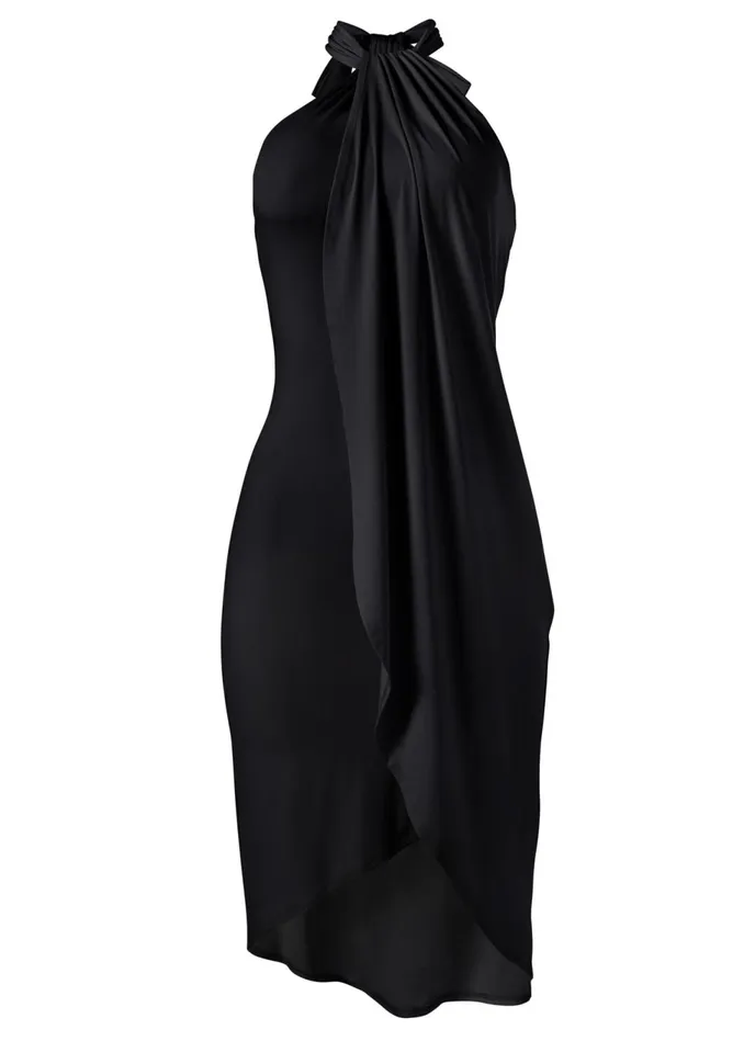WATERFALL MAXI DRESS Black Women VENUS Sundresses