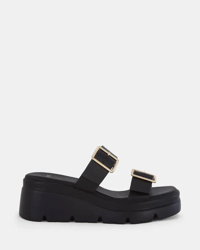 Wedges NOVO Shoes Women BINGO BLACK