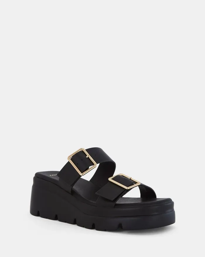 Wedges NOVO Shoes Women BINGO BLACK