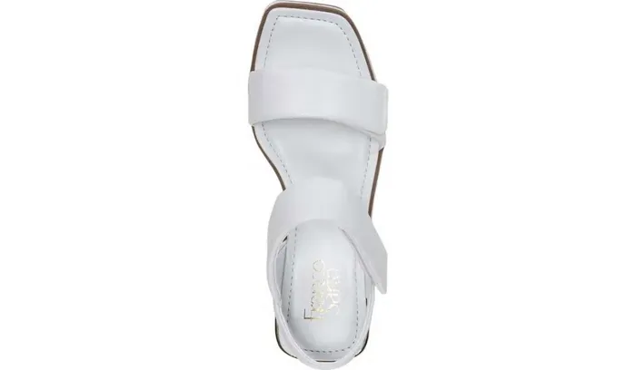 Wedges Women Franco Sarto Franco Sweety Platform Wedge Sandal White Leather