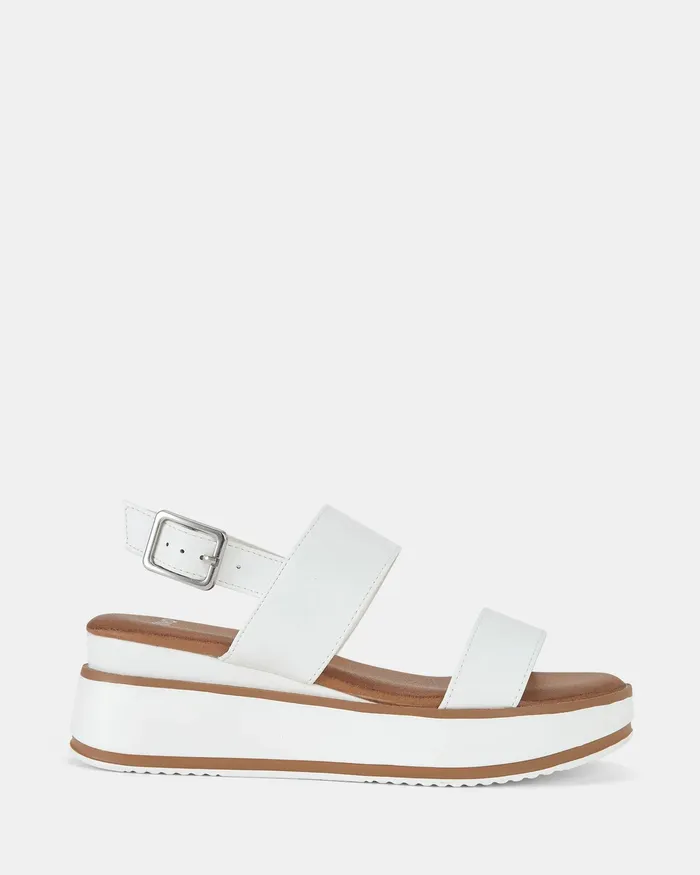 Wedges Women NOVO Shoes BRYDIE WHITE