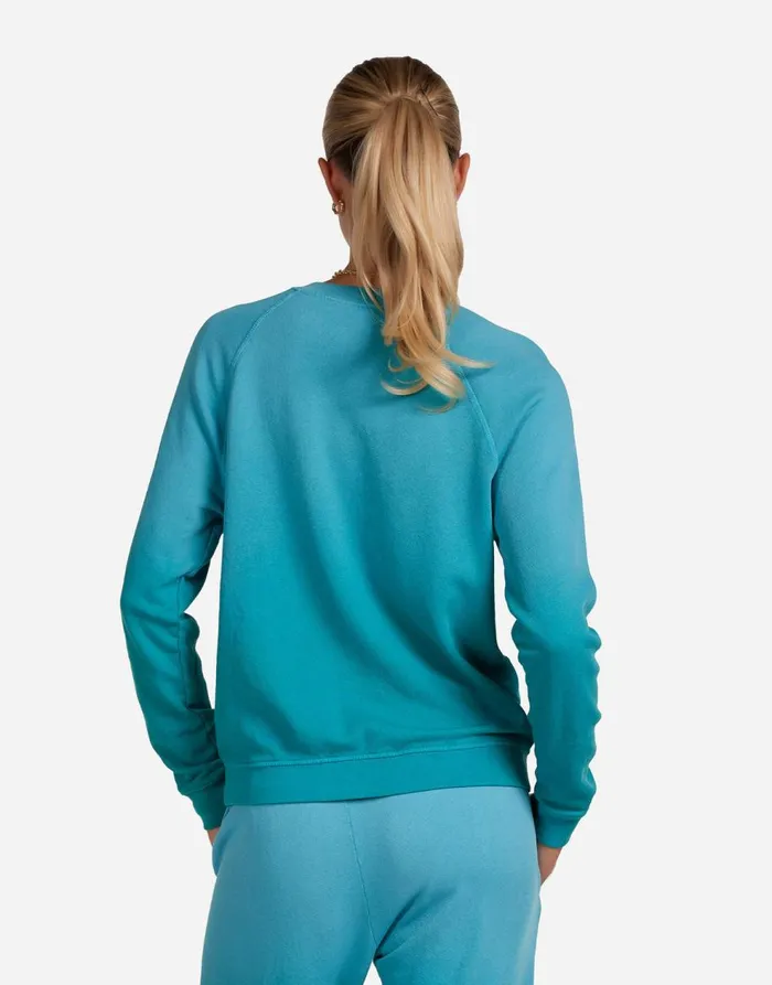 Women039s Anela Diamond Evil Eye Ultra Teal Ombre Lauren Moshi Long Sleeve