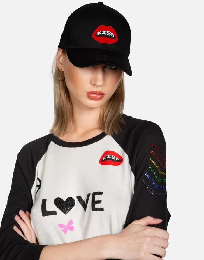 Women039s Bay Kiss Lip Black Lauren Moshi Hats