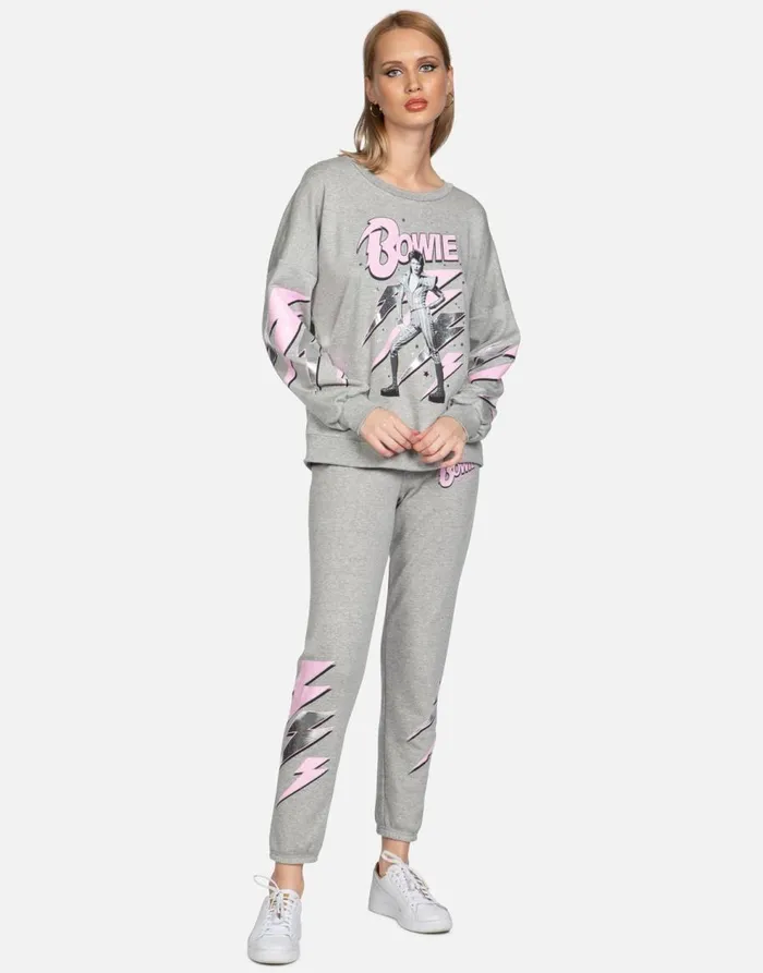 Women039s Brynn Bowie Stardust Heather Grey Lauren Moshi Long Sweatpants