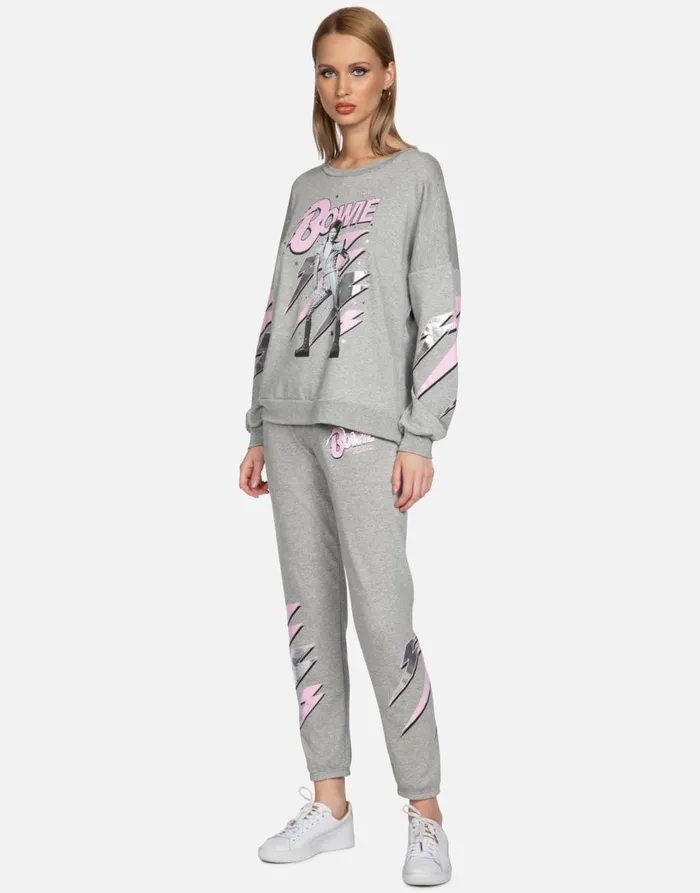 Women039s Brynn Bowie Stardust Heather Grey Lauren Moshi Long Sweatpants