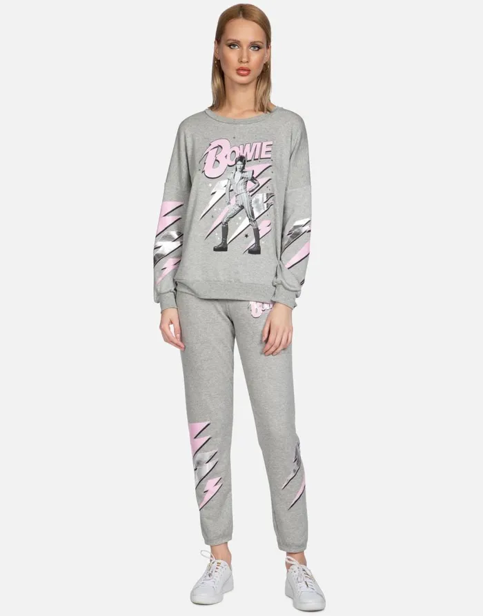 Women039s Brynn Bowie Stardust Heather Grey Lauren Moshi Long Sweatpants