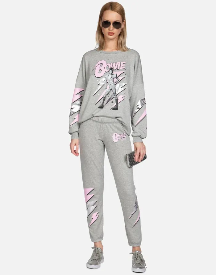 Women039s Brynn Bowie Stardust Heather Grey Lauren Moshi Long Sweatpants