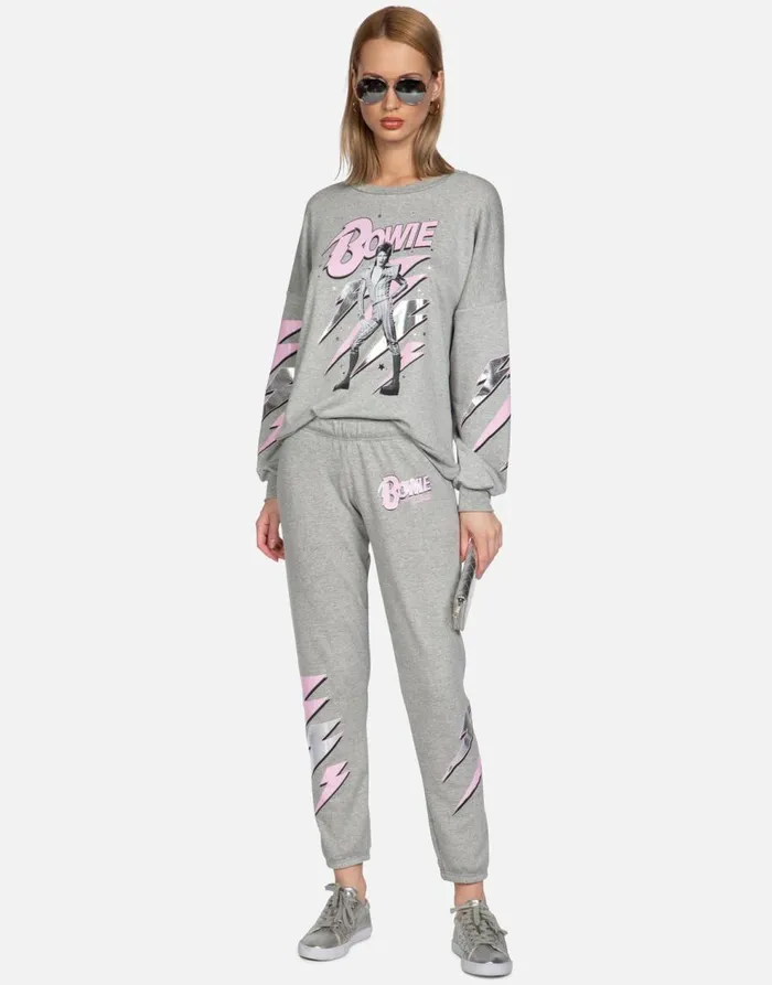 Women039s Brynn Bowie Stardust Heather Grey Lauren Moshi Long Sweatpants