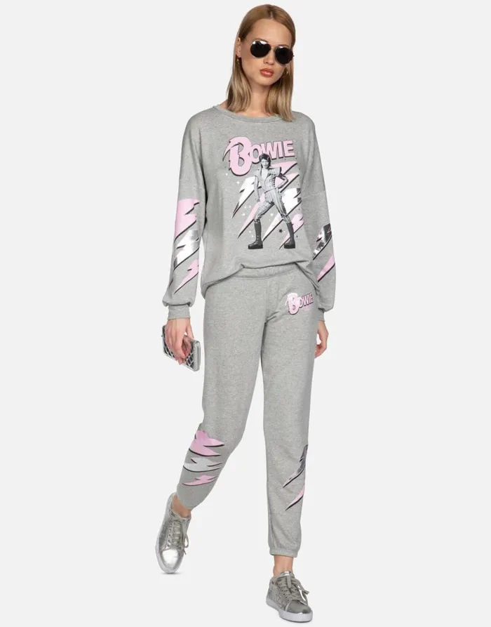 Women039s Brynn Bowie Stardust Heather Grey Lauren Moshi Long Sweatpants