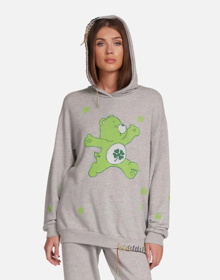 Women039s Harmony Good Luck Bear Heather Grey Lauren Moshi Hoodies