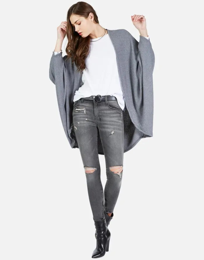 Women039s Isla Cosmic Glam Eyes Heather Grey Lauren Moshi Sweaters and Knits