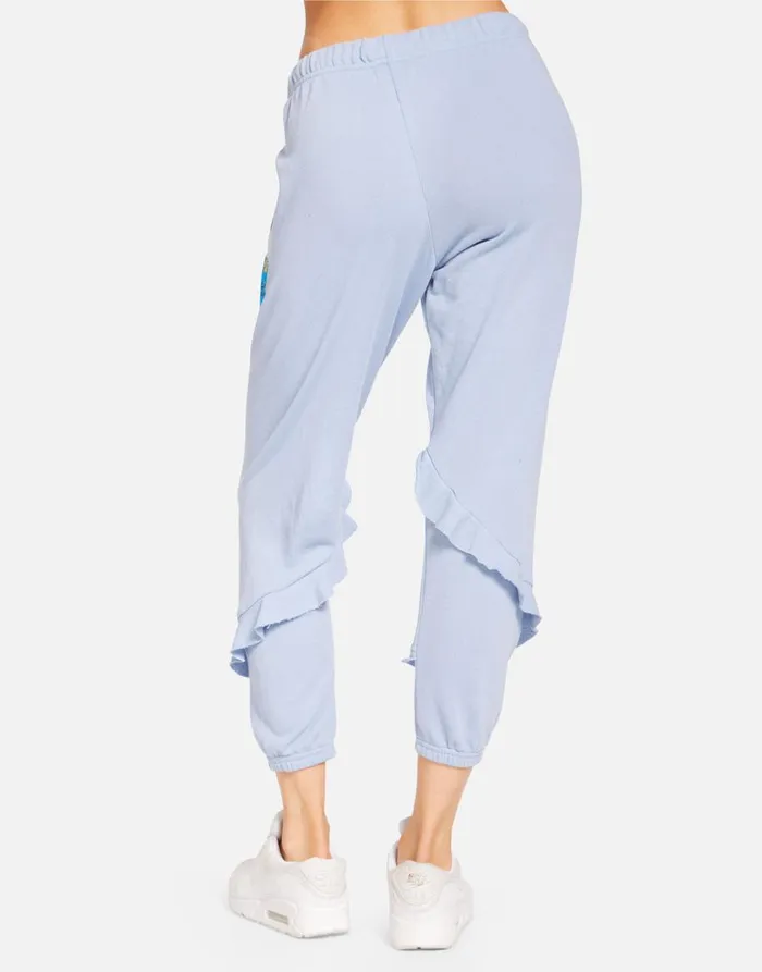 Women039s Tamara Floral Dove Soft Sky Lauren Moshi Crop Sweatpants