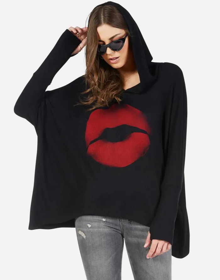 Women039s Wilma X Spray Kiss White Lauren Moshi Hoodies