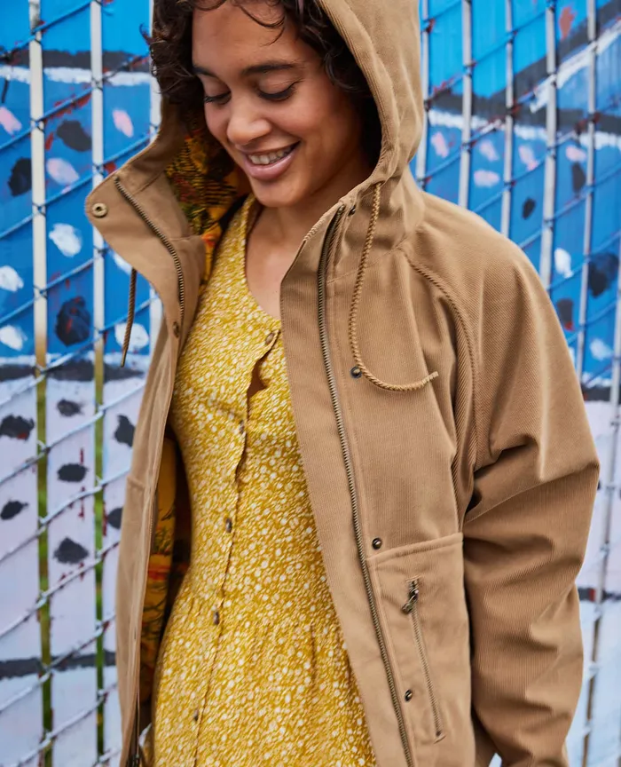 Women8217s Jackets and Layers ToadandCo Granite Cord Raglan Jacket Honey Brown Cord