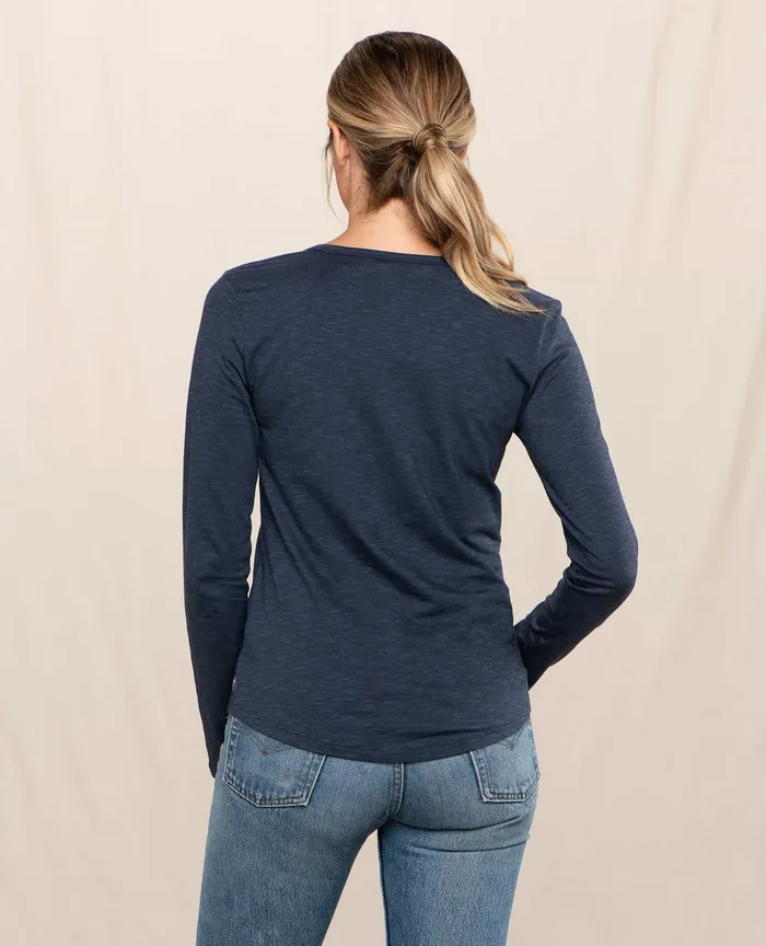 Women8217s Loungewear and Sleep ToadandCo Marley II Long Sleeve Tee True Navy