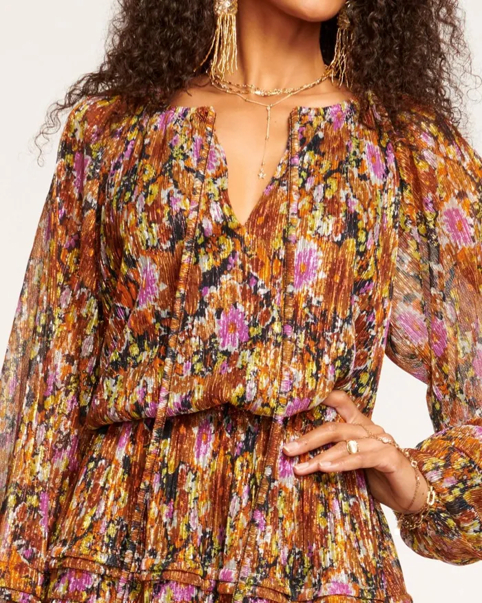 Women Aaliya Ruched Mini Dress Autumn Flower Ramy Brook Dresses Women Aaliya Ruched Mini Dress Autumn Flower Ramy Brook Dresses