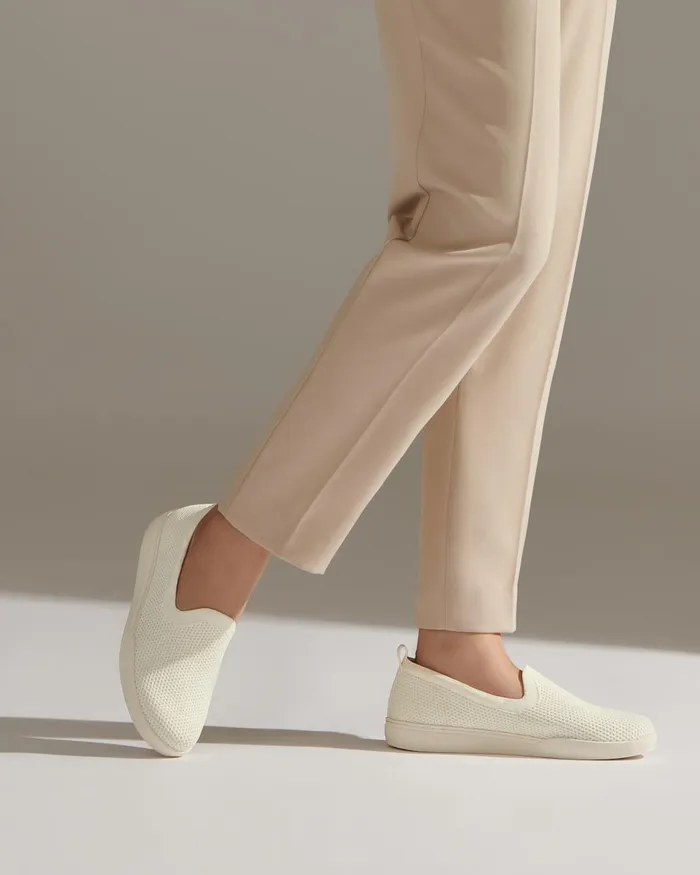 Women ABEO Footwear Casual Shoes Encore Knit Slip On Coconut Women ABEO Footwear Casual Shoes Encore Knit Slip On Coconut