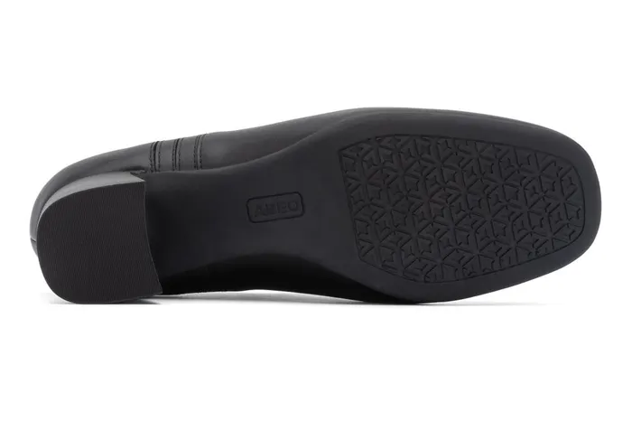 Women ABEO Footwear Dress Avenue Slip On Black Nappa Women ABEO Footwear Dress Avenue Slip On Black Nappa