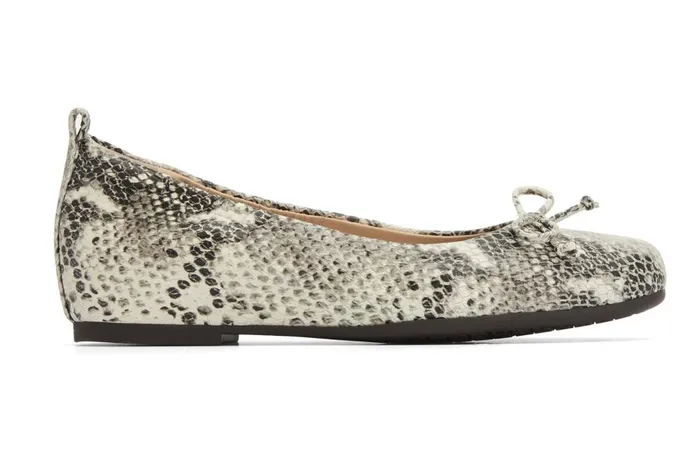 Women ABEO Footwear Dress Cadence Bow Snake Print Leather