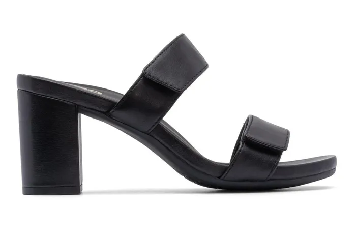 Women ABEO Footwear Dress Tempo Slide Black Leather Women ABEO Footwear Dress Tempo Slide Black Leather
