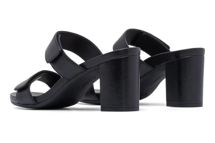 Women ABEO Footwear Dress Tempo Slide Black Leather Women ABEO Footwear Dress Tempo Slide Black Leather