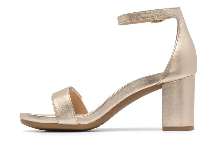 Women ABEO Footwear Dress Tempo Strap Light Gold Leather Women ABEO Footwear Dress Tempo Strap Light Gold Leather