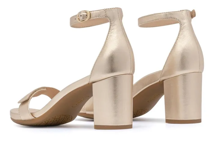 Women ABEO Footwear Dress Tempo Strap Light Gold Leather Women ABEO Footwear Dress Tempo Strap Light Gold Leather