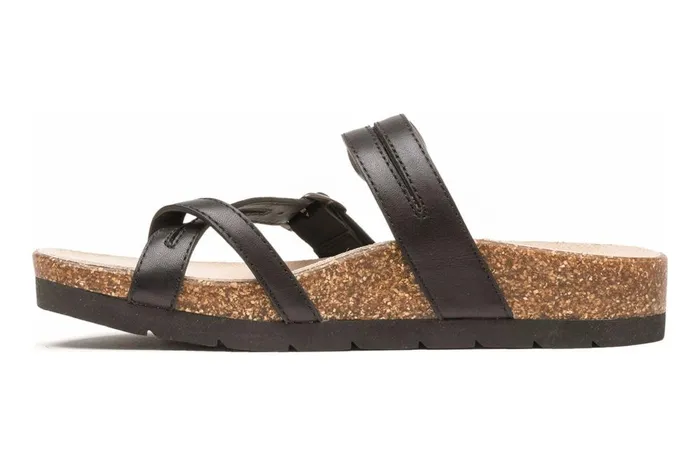 Women ABEO Footwear Sandals Lanai Thong Sandal Black Nubuck Women ABEO Footwear Sandals Lanai Thong Sandal Black Nubuck