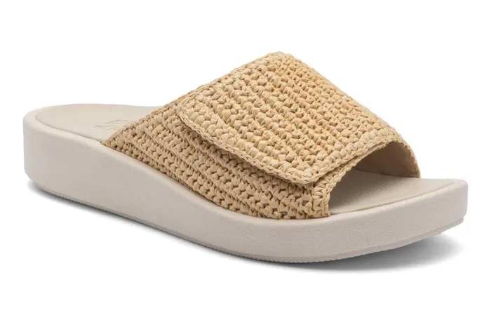 Women ABEO Footwear Sandals Paseo Slide Raffia