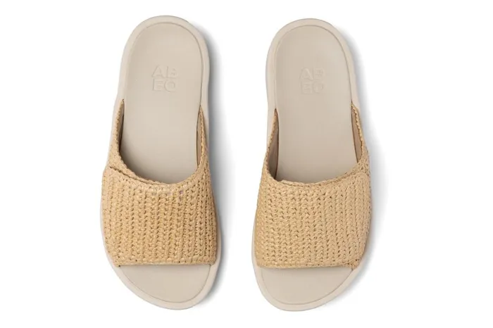 Women ABEO Footwear Sandals Paseo Slide Raffia
