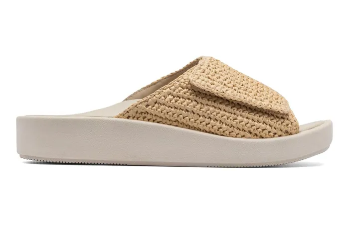 Women ABEO Footwear Sandals Paseo Slide Raffia