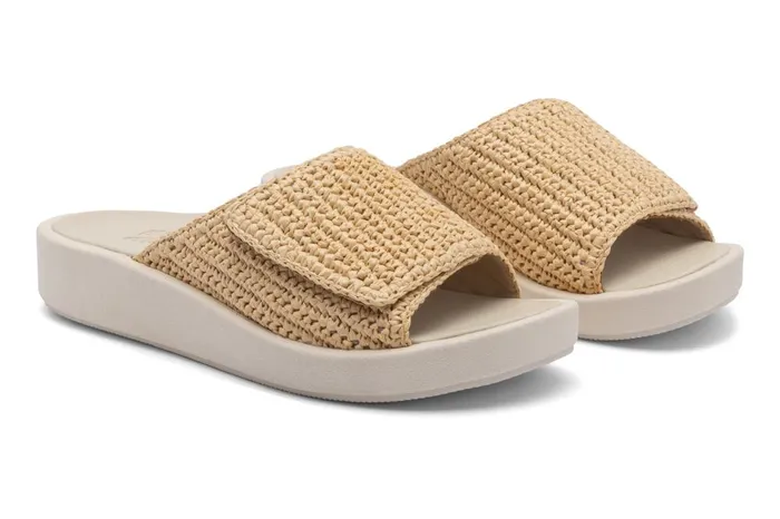 Women ABEO Footwear Sandals Paseo Slide Raffia