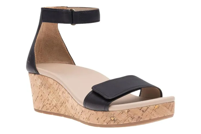 Women ABEO Footwear Sandals Riviera Ankle Sandal Black Nubuck