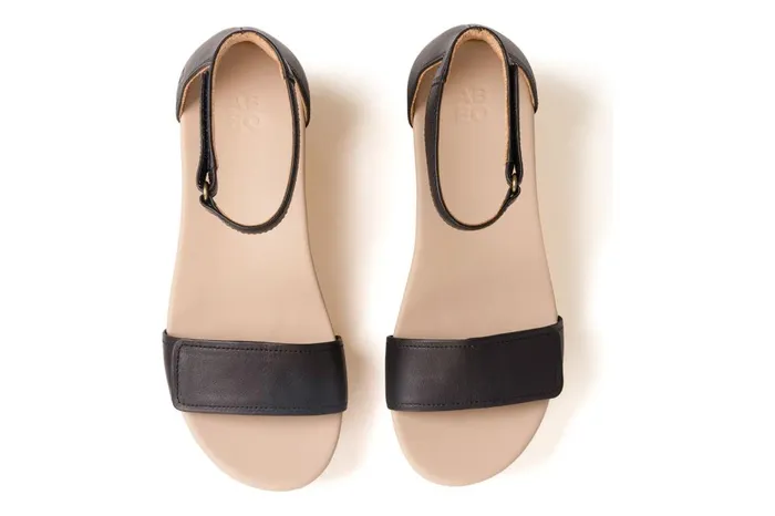Women ABEO Footwear Sandals Riviera Ankle Sandal Black Nubuck Women ABEO Footwear Sandals Riviera Ankle Sandal Black Nubuck