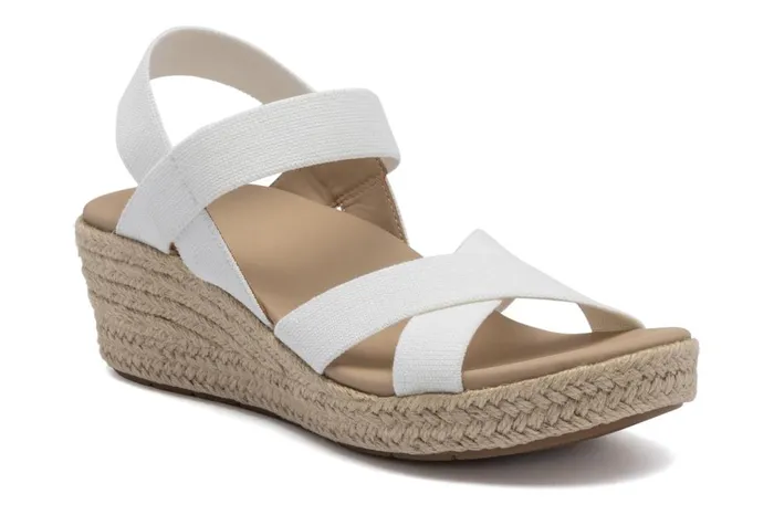 Women ABEO Footwear Sandals Riviera Stretch White