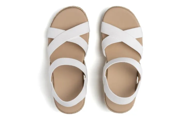 Women ABEO Footwear Sandals Riviera Stretch White Women ABEO Footwear Sandals Riviera Stretch White