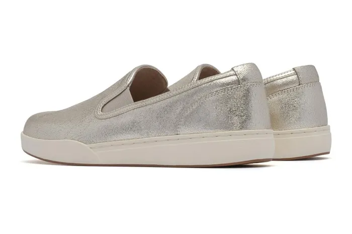 Women ABEO Footwear Sneakers Encore Slip On Gold Leather Women ABEO Footwear Sneakers Encore Slip On Gold Leather