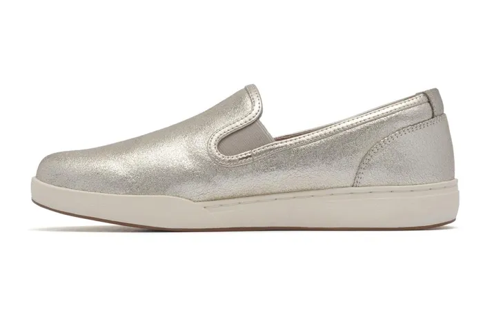 Women ABEO Footwear Sneakers Encore Slip On Gold Leather Women ABEO Footwear Sneakers Encore Slip On Gold Leather