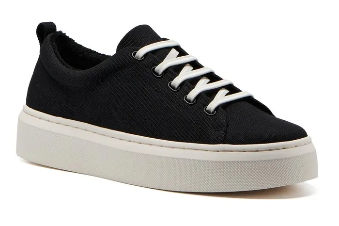 Women ABEO Footwear Sneakers Jumpstreet Bungee Black Canvas