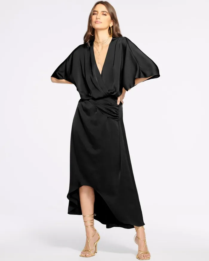 Women Adiel Wrap Midi Dress Black Ramy Brook Dresses Women Adiel Wrap Midi Dress Black Ramy Brook Dresses