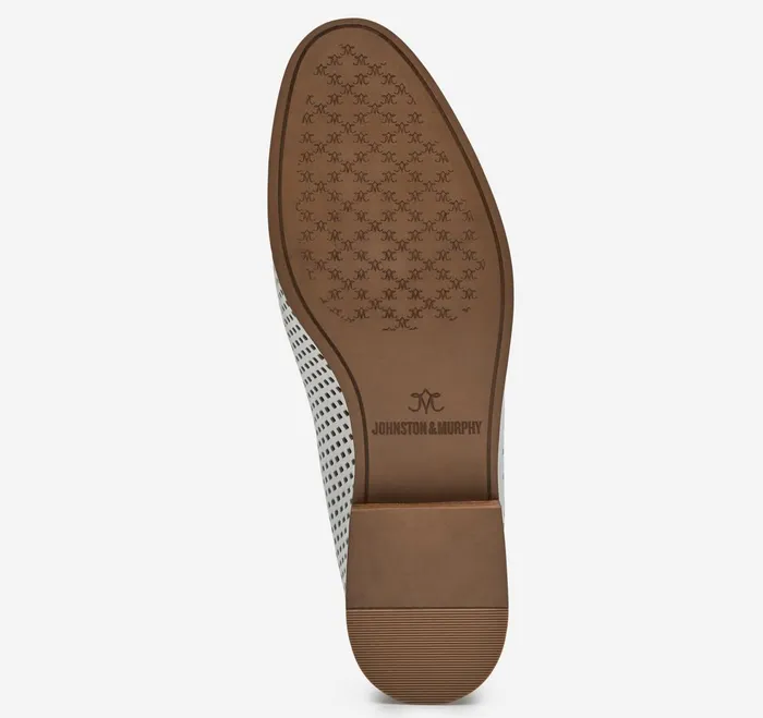 Women Ali Perfed Bit Loafer White Glove Leather JohnstonandMurphy Mules and Loafers Women Ali Perfed Bit Loafer White Glove Leather JohnstonandMurphy Mules and Loafers