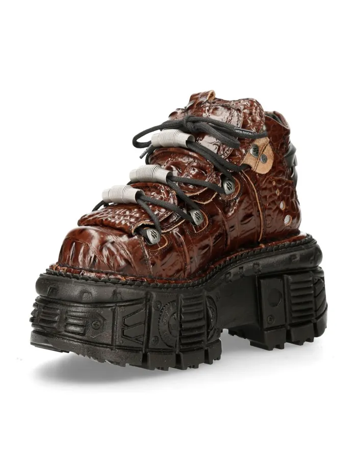 Women Ankle Boot Imperfect With Laces M106mC13 New Rock Platform Women Ankle Boot Imperfect With Laces M106mC13 New Rock Platform